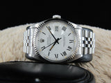 1981 ROLEX DATEJUST 16014 SS ORIGINAL WHITE BUCKLEY DIAL WITH PAPER