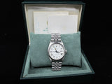 1981 ROLEX DATEJUST 16014 SS ORIGINAL WHITE BUCKLEY DIAL WITH PAPER