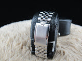 1967 ROLEX DATEJUST 1601 SS ORIGINAL GLOSSY GILT DIAL WITH FOLDED JUBILEE BAND