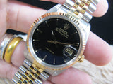 1987 ROLEX AIR KING DATE 5701 ORIGINAL GILT DIAL WITH FLUTED BEZEL