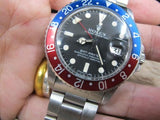 1979 ROLEX GMT MASTER 1675 MARK 5 MAXI DIAL WITH FULL SET