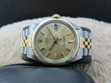 1969 ROLEX DATEJUST 1601 2-TONE SS/GOLD ORIGINAL GOLD DIAL WITH JUBILEE