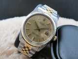 1969 ROLEX DATEJUST 1601 2-TONE SS/GOLD ORIGINAL GOLD DIAL WITH JUBILEE