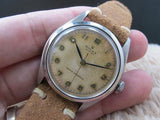 1946 ROLEX OYSTER 4499 ORIGINAL TROPICAL DIAL WITH RAISED ARABIC DIAL