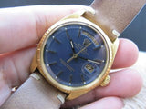 1972 ROLEX DAY-DATE 1803 18K GOLD WITH ORIGINAL MATT BLUE DIAL