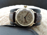 1937 ROLEX OYSTER 9K YELLOW GOLD CUSHION CASE WITH YELLOWISH ARABIC DIAL