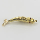 Old gold fish pendant
