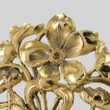 Old gold Art Nouveau brooch