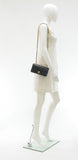 Vintage Chanel 7.5 " Black Quilted Leather Mini Flap Shoulder Bag