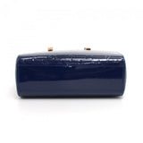 Louis Vuitton Catalina BB Blue Vernis Leather Handbag