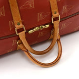 Vintage Louis Vuitton 1995 LV Cup Red Coated Canvas Duffel Travel Bag