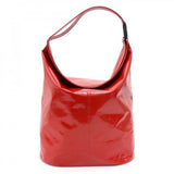 Chanel Red Vinyl Waterproof Large Bucket Hobo Bag - Limited Edition