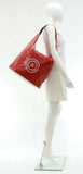 Chanel Red Vinyl Waterproof Large Bucket Hobo Bag - Limited Edition