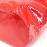 Chanel Red Vinyl Waterproof Large Bucket Hobo Bag - Limited Edition