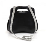 Chanel Futuristic 2005 Bump Premier Edition Black Lambskin Leather Hard Case Bag
