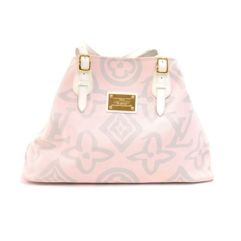 Louis Vuitton Tahitienne Cabas GM White Leather x Baby Pink Tote Bag –  Luxify Marketplace