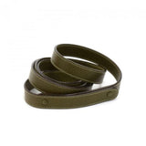 Gucci Bamboo Top Handle Olive Green Pebbled Leather 2 Way Bag