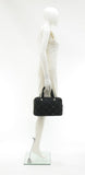 Vintage Chanel Travel Line Black x White Nylon & Vinyl Toiletry Handbag