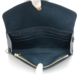 Louis Vuitton Sunset Boulevard Dark Green Vernis Leather Wallet Shoulder Bag