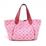 Louis Vuitton Cabas Ipanema PM Rose Red Monogram Cotton Canvas Beach Bag