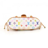Louis Vuitton Theda PM White Multicolor Monogram Canvas Handbag