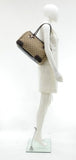 Gucci Princy Line Beige GG Canvas & Brown Leather Ribbon Tote Bag