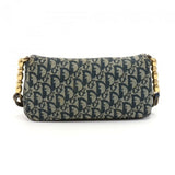 Christian Dior Maris Pearl Navy Monogram Canvas Flap Shoulder bag - Rare Bag