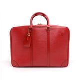 Louis Vuitton Sirius 45 Red Epi Leather Soft Sided Suitcase Travel Bag