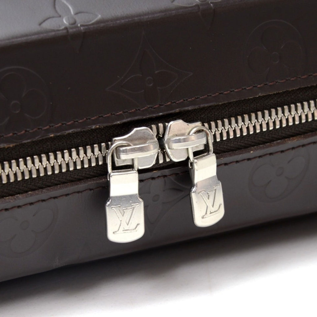Louis Vuitton Louis Vuitton Steve Dark Brown Monogram Glace Leather