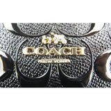 Coach Black Signature Debossed Patent Leather Small Crossbody Bag