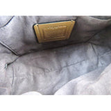 Coach Black Signature Debossed Patent Leather Small Crossbody Bag