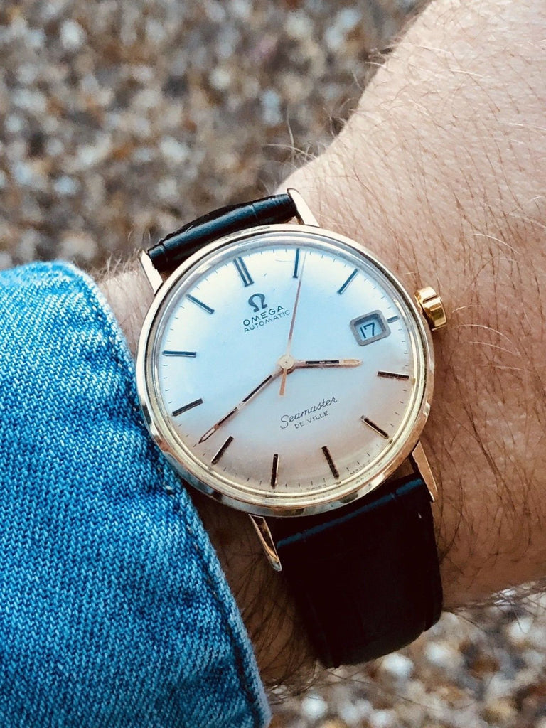 OMEGA SEAMASTER DE VILLE VINTAGE WATCH CAL 565 AUTOMATIC 14K SOLID