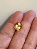 7.15CT FLAWLESS IMPERIAL TOPAZ COLOR 100% NATURAL ORANGE LOOSE CUSHION GEMSTONE