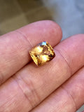 7.15CT FLAWLESS IMPERIAL TOPAZ COLOR 100% NATURAL ORANGE LOOSE CUSHION GEMSTONE