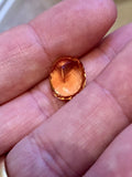 7.48CT FLAWLESS IMPERIAL TOPAZ COLOR 100% NATURAL ORANGE LOOSE CUSHION GEMSTONE