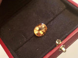 7.48CT FLAWLESS IMPERIAL TOPAZ COLOR 100% NATURAL ORANGE LOOSE CUSHION GEMSTONE