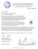 6.97ct DARK Tanzanite and 1.00ctw Diamond Pendant/Necklace (GIA CERTIFIED)