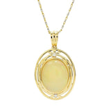 10.82ct Opal and 0.06ctw Diamond Pendant/Necklace