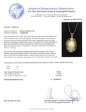 10.82ct Opal and 0.06ctw Diamond Pendant/Necklace