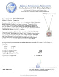 4.47ct Pink Sapphire and 0.65ctw Diamond Platinum Pendant/Necklace (GIA CERTIFIE