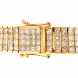 18.65ctw Diamond 14KT Yellow Gold Tennis Bracelet