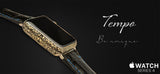 Luxury Apple Watch series 4 by Legend, 24k gold hand engraved case - Tempo