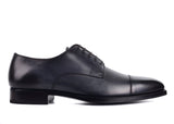 TOM FORD MENS DARK GRAY LEATHER GIANNI LACE UP OXFORDS