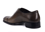 TOM FORD MENS BROWN LEATHER EDGAR BROGUE LACE UP OXFORDS