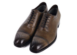 TOM FORD MENS BROWN LEATHER EDGAR BROGUE LACE UP OXFORDS