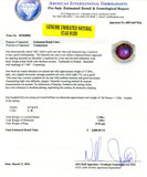17.09ct UNHEATED NATURAL STAR Ruby and 1.09ctw Diamond 14K Yellow Gold Ring
