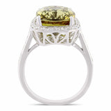 9.29ct Alexandrite and 0.58ctw Diamond Platinum Ring (GIA CERTIFIED)