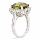 9.29ct Alexandrite and 0.58ctw Diamond Platinum Ring (GIA CERTIFIED)