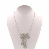5.10ctw Diamond 14K White Gold Brooch/Necklace