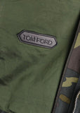 TOM FORD MENS GREEN CAMOUFLAGE SIGNATURE ZIP OVERSHIRT JACKET